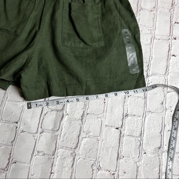 Gap Womens Linen Blend Olive Color Showers Sz XS - Picture 5 of 12